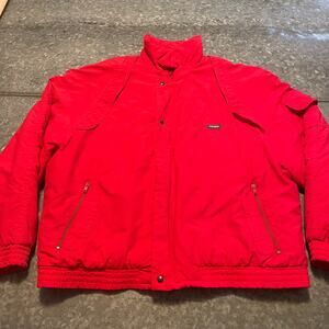 Vintage Colmar Sportswear Ski Jacket Red Mens Medium USA 38 IT 48 Puffer Italy